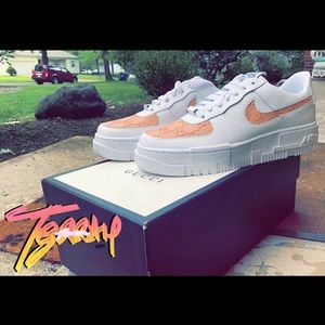 CUSTOM GUCCI/AIR FORCE ONE SNEAKERS - PINK